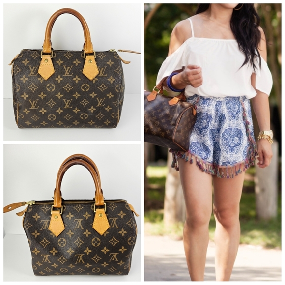 Authentic Louis Vuitton Speedy 25 #3565M - Picture 3 of 7